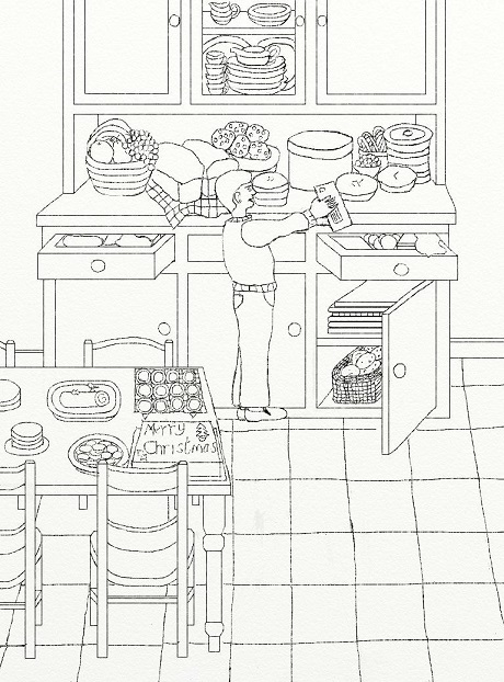 Artwork 1 black and white colouring page