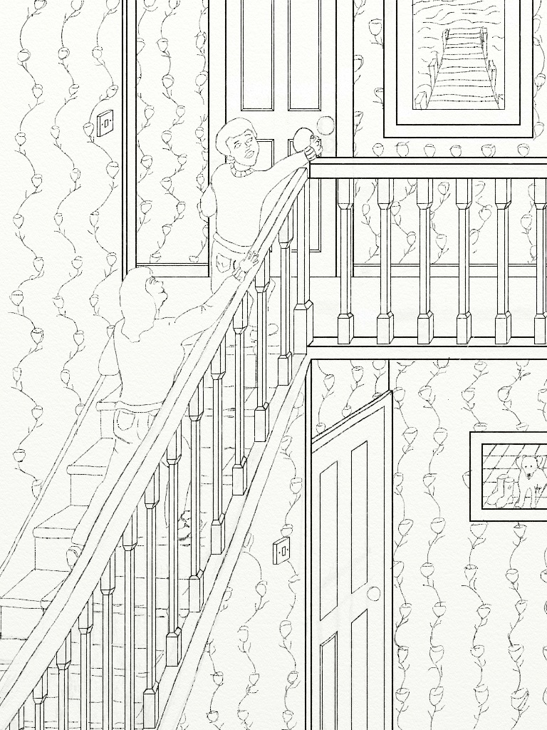 Artwork 2 black and white colouring page